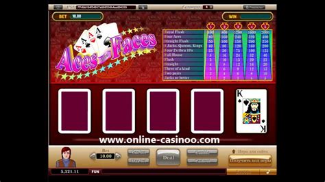 Бесплатный игровой автомат Aces and Faces Poker на сайте Игрового клуба